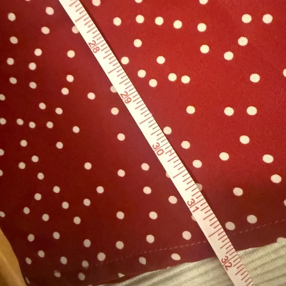 Ray’s Red White Polka Dot Long Sleeve Mini Dress Women’s Medium - Picture 3 of 6